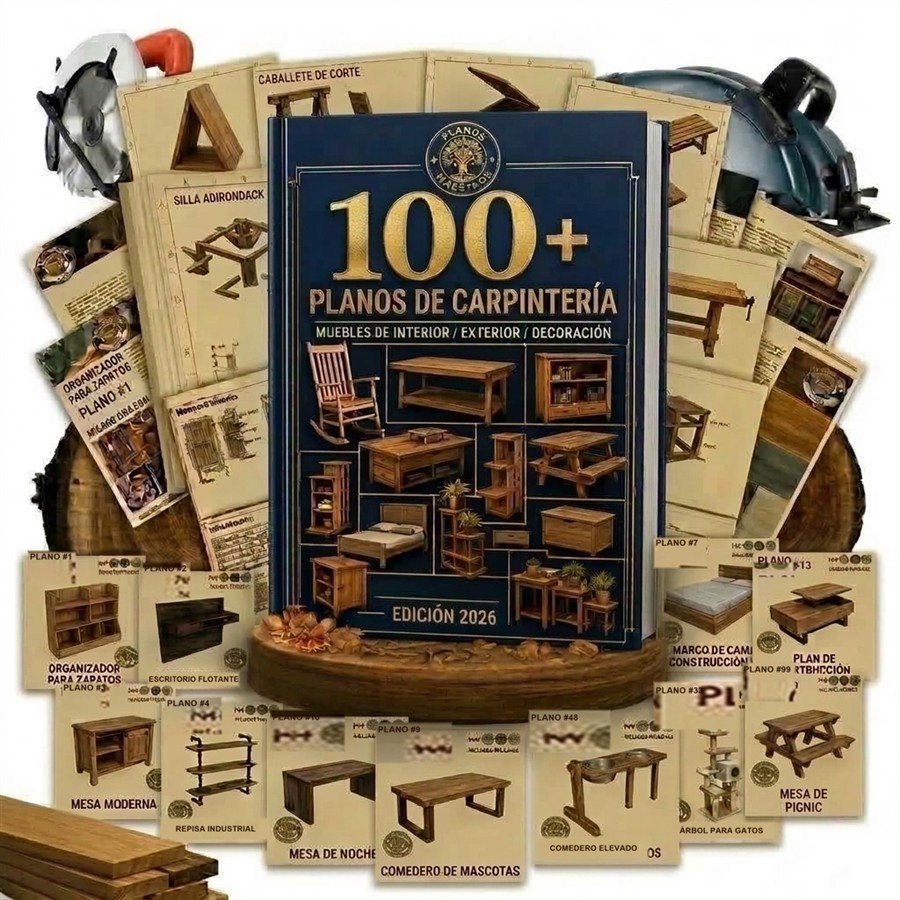Planos Woodcraft — 100+ planos de carpintería